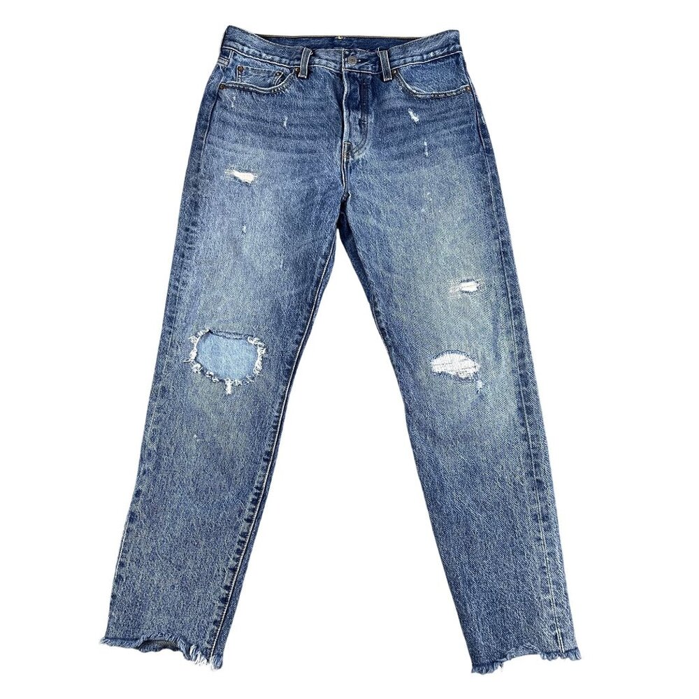 Levi's Premium Selvedge Jeans Women’s 29 Raw Hem‎ Denim